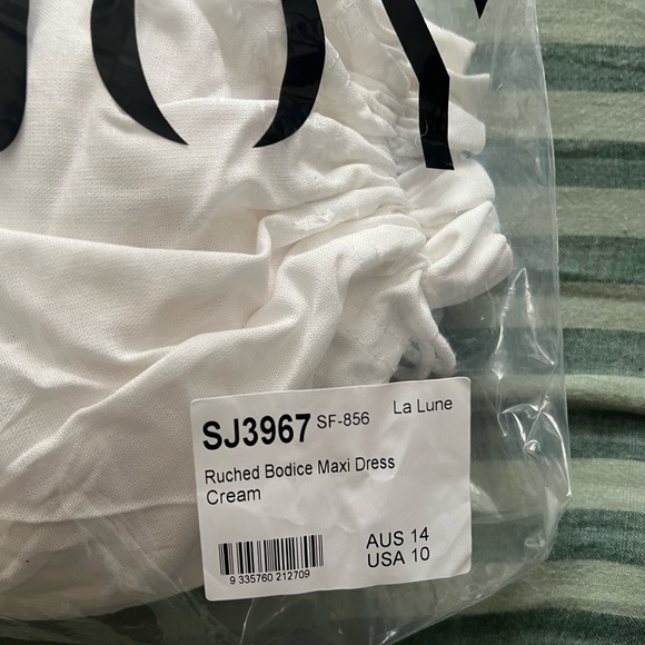 NWT Shona Joy La Lune Ruched Bodice Maxi Dress - Picture 10 of 11